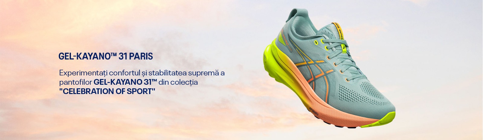 ASICS GEL-KAYANO 31™ PARIS - Cea mai stabilă și confortabilă senzație de până acum