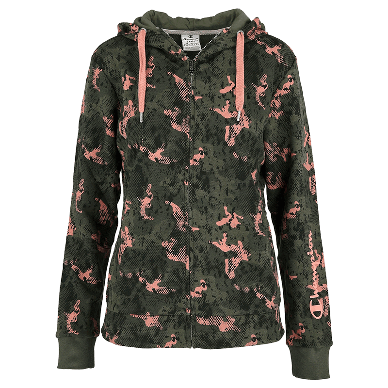 LADY CAMO FULL ZIP HOODY