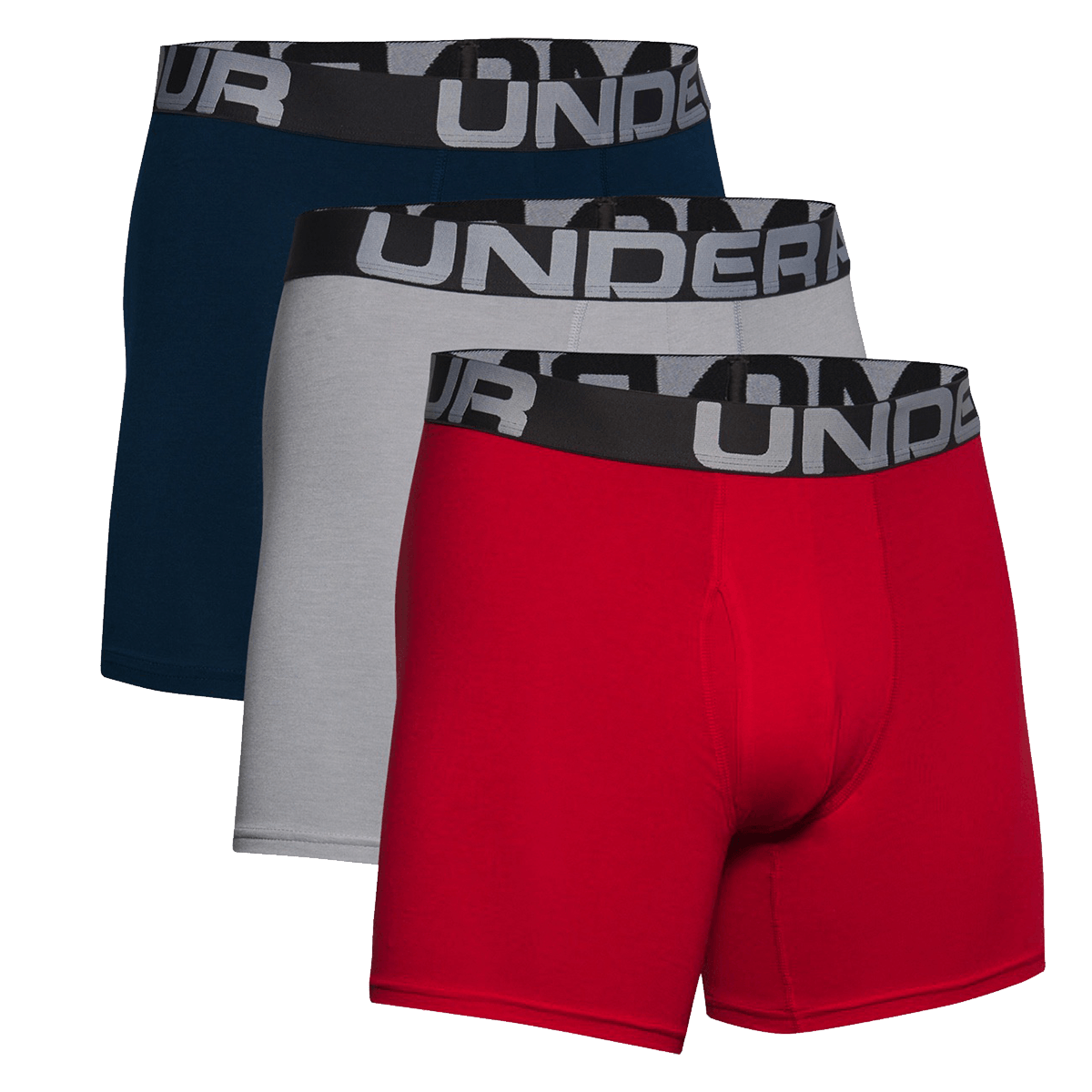 UA Charged Cotton 6in 3 Pack