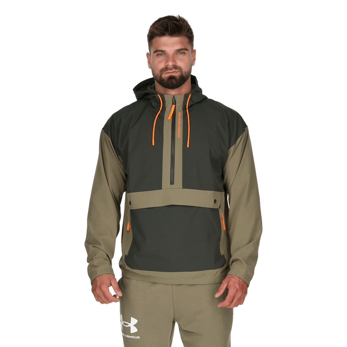 UA RUSH WOVEN HOODED POPOVER