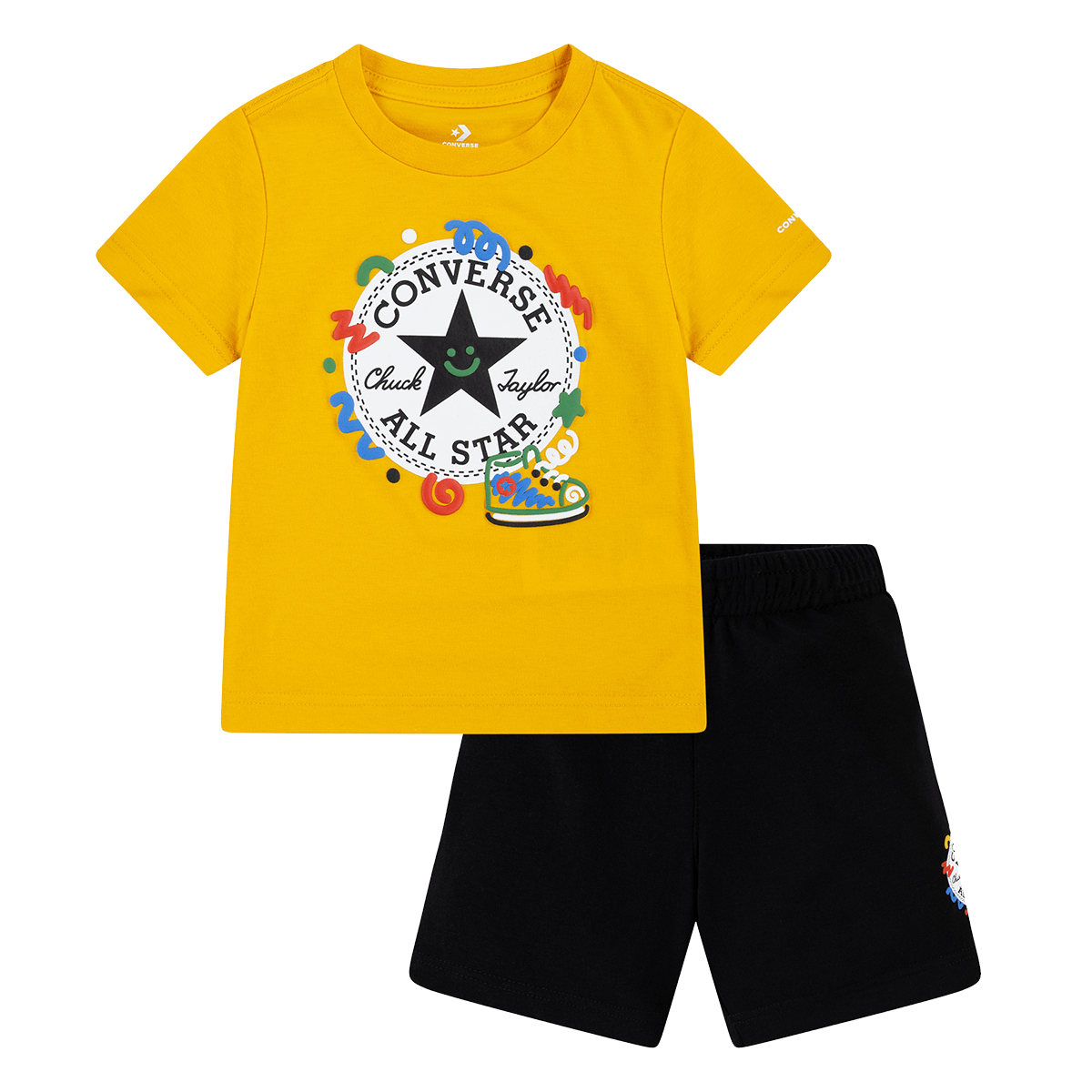 CNVB SQUIGGLE S/S TEE+FT SHORT