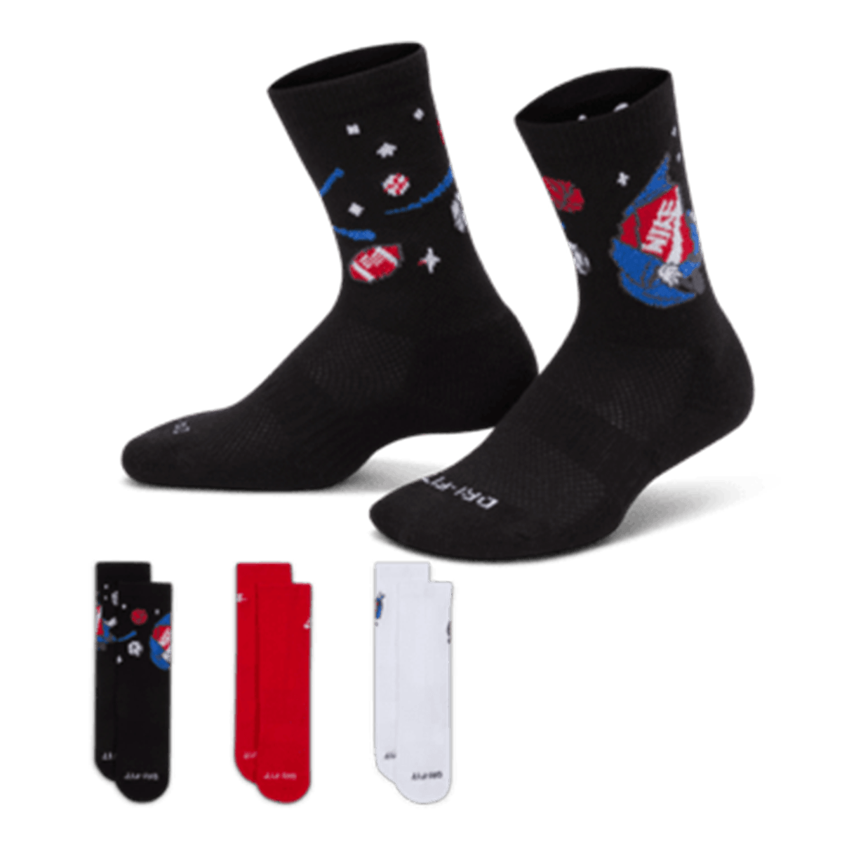 NHB3PK CREW BOYS BOXY SOCK