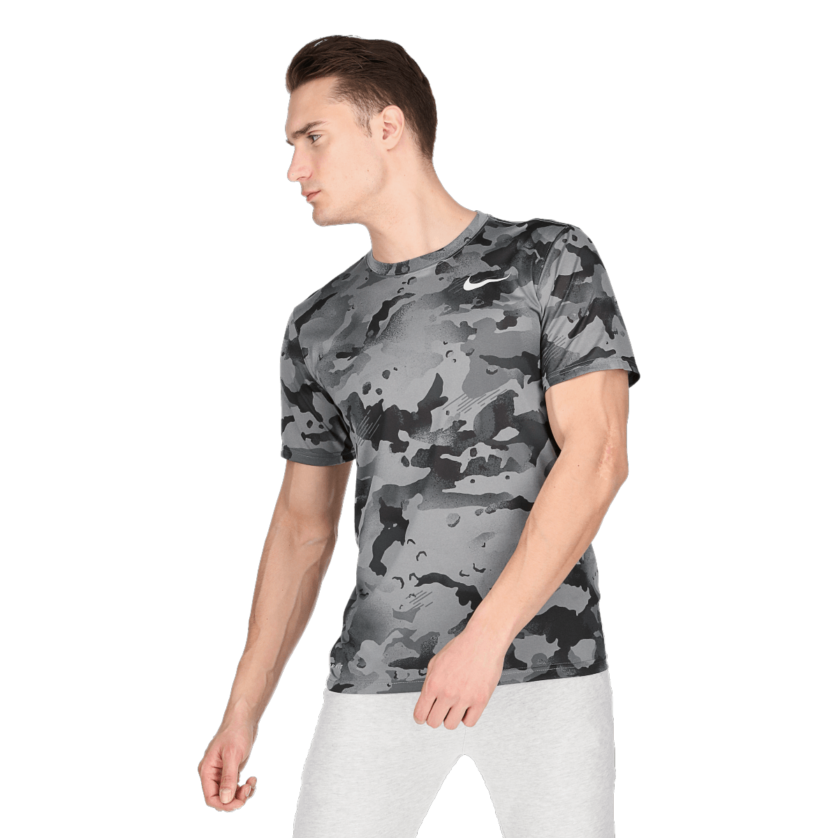 M NK DRY TEE LEG CAMO AOP