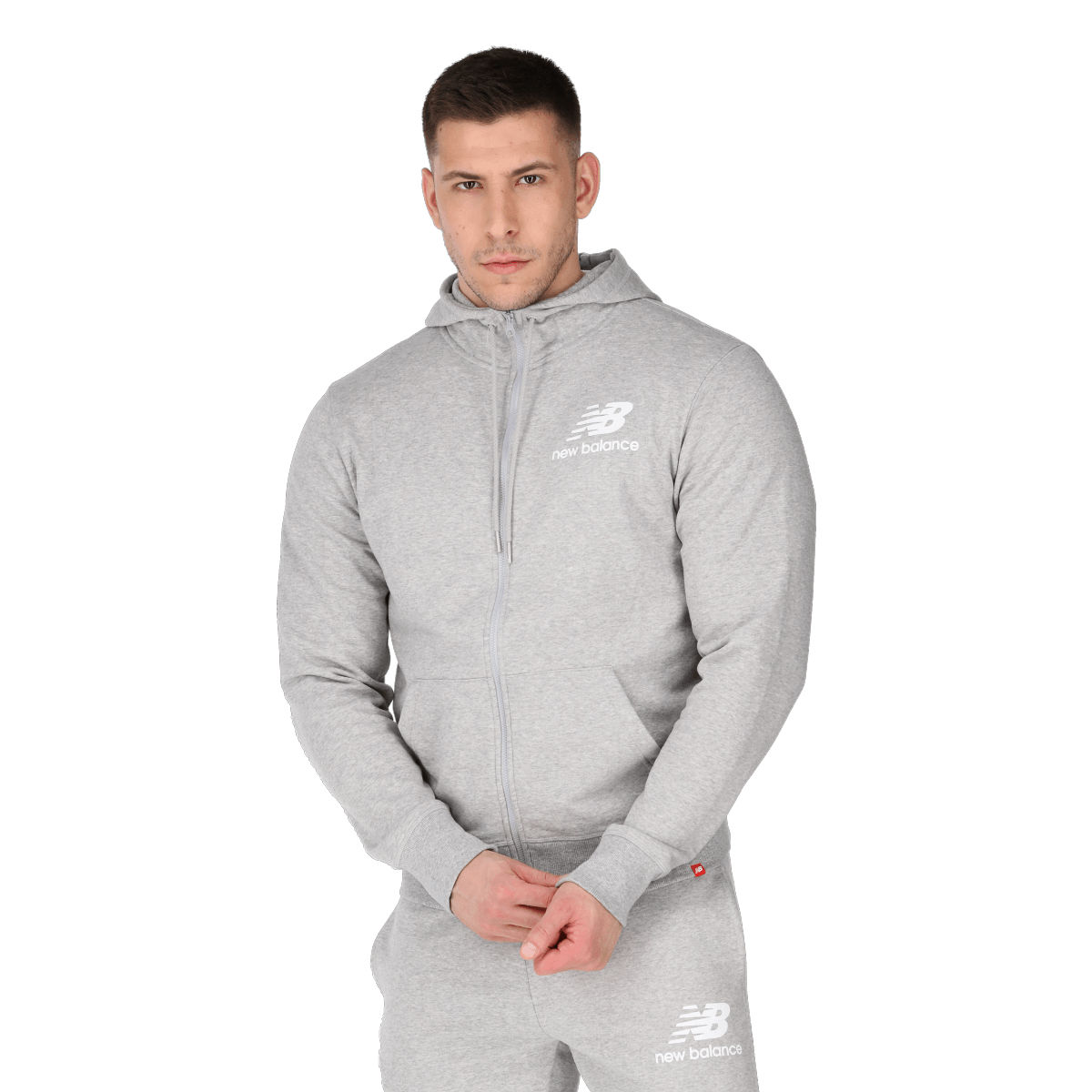 NB Essentials Stacked Full Zip Hoodie