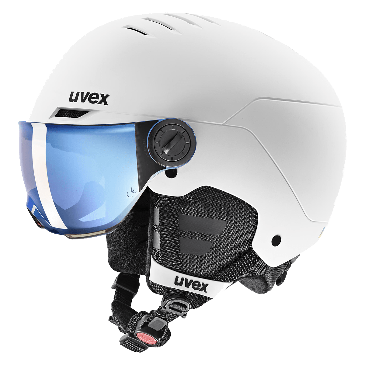 UVEX ROCKET JR VISOR WHITE-BLACK