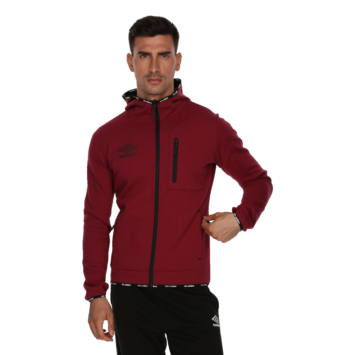 UMBRO DOUBLE FULL ZIP HOODY